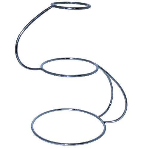 'S' Shaped 3 tier scroll wedding cake stand.
